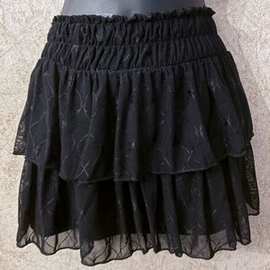 21 Saints Juniors Tiered Mini Skirt